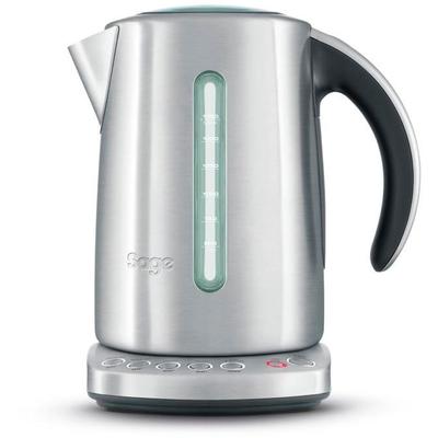 SAGE Wasserkocher "the Smart Kettle, SKE825BSS", silber (edelstahlfarben), B:15,6cm H:25cm T:23,2cm, Wasserkocher