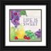 Reed Tara 12x12 Black Ornate Wood Framed with Double Matting Museum Art Print Titled - Life is Sweet sentiment III-Life