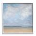 Stupell Industries Abstract Beach Clouds Ocean Horizon Painting White Framed Art Print Wall Art Design by Catherine Andersen