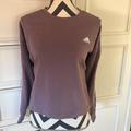 Adidas Tops | Adidas Crop Lightweight Sweatshirt Size M | Color: Purple | Size: M