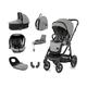 Babystyle Oyster 3 Orion with Glose Black Chassis Carrycot Footmuff Bag car seat Base and Raincovers