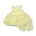 Pre-owned American Princess Girls Yellow Special Occasion Dress size: 6 Months