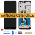 Ensemble écran tactile LCD de remplacement avec châssis 6.52 pouces pour Nokia C5 Endi Original