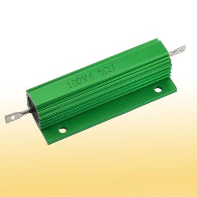 Aluminum Shell 100W 6.5 Ohm Chassis Mounted Wirewound Resistor - Green