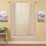 Decorative Sheer Fabric Rod Pocket Top Window Curtain Panel