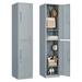 STANI Office Storage Lockers for Employees 71 Slim Metal Storage Cabinet with 2 Door for School Gym Dormitory Changing Room
