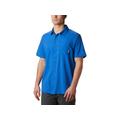 Columbia Men's PFG Slack Tide Camp Short Sleeve Shirt Polyester, Vivid Blue SKU - 157039