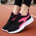 Gubotare Flats Shoes Women Women s Fashion Sneakers Running Shoes Non Slip Tennis Shoes Walking Blade Gym Sports Shoes Hot Pink 8.5