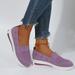 Gubotare Running Shoes For Women Non Slip Womens Fashion Sneakers Tennis Running Shoes Slip On Walking Shoes for Women Purple 9