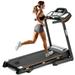 Elitezip Folding Treadmills with Incline Electric Treadmill Motorized Running Machine with Manual Incline and Hydraulic Rod Mechanism for Home Fitness Compact Running Track Exercise Indoor