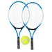 Bigking 21 inch Tennis Rackets for Kids Junior Tennis Racquet 2 Racquets + 1 Ball + 1 Bag Blue
