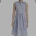 Kate Spade Dresses | Kate Spade Palm Blue Striped Dress | Color: Blue | Size: S