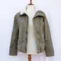 J. Crew Jackets & Coats | J.Crew Olive Green Sherpa Lined Jacket | Color: Green/White | Size: M