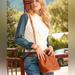 Dooney & Bourke Bags | Dooney & Bourke Leather Brown Tan Bag Small Brenna | Color: Red/Tan | Size: Os