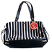 Kate Spade Bags | Kate Spade Black And Cream Horizontal Multi Pocketed Tote Purse Bag W Charm | Color: Black/Cream | Size: Os