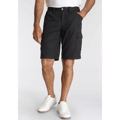 Cargobermudas MAN'S WORLD, Herren, Gr. 66, N-Gr, schwarz, Obermaterial: 100% Baumwolle, unifarben, casual, normal knieumspielend, Hosen, auch in Großen Größen, Topseller Image