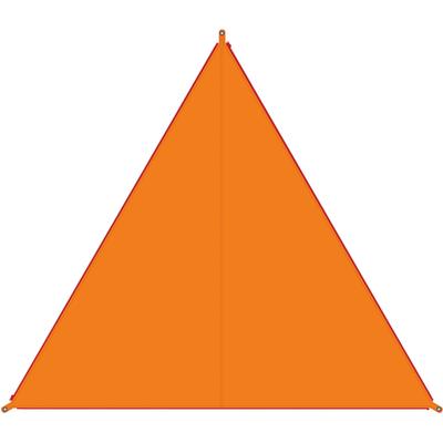 Sonnensegel BENT "Zip-Canvas", orange (orange, rv rot), Sonnensegel, B/T: 250cm x 250cm, Polyester, B:250cm T:250cm Image