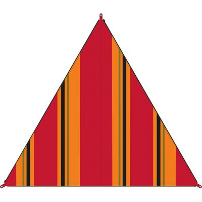 Sonnensegel BENT "Zip-Canvas", rot (orient rot gestreift, rv schwarz), Sonnensegel, B/T: 250cm x 250cm, Polyester, B:250cm T:250cm