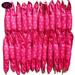30 Pcs Hair Curler Rollers DIY Night Sleep Foam Hair Styling Tools Flexible Sponge Pillow Hair Rollers(Pink)