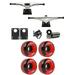 Core 7.0 Longboard Trucks Wheels Package 62mm x 38mm 83A 186C Red Clear