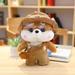 For Baby Lovely Soft Pillow Dress Up 30cm Plush Animals Dog Dog Plush Toys LaLafanfan Shiba Inu Stuffed Animals Dog Plush Shiba Inu BROWN HAT