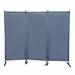 Topcobe 3-Panel Freestanding Privacy Screen for Study Balcony 6 Ft Tall Modern Room Divider for Bedroom Living Room Dining Room Portable Trifold Wall Divider for Home Office Gray