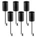 Candle Holders Wreath Candle Sticks Wreath Candle Holder Taper Candles with Skewer 6Pcs Black