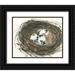 Dixon Samuel 14x12 Black Ornate Wood Framed with Double Matting Museum Art Print Titled - Nesting Eggs I