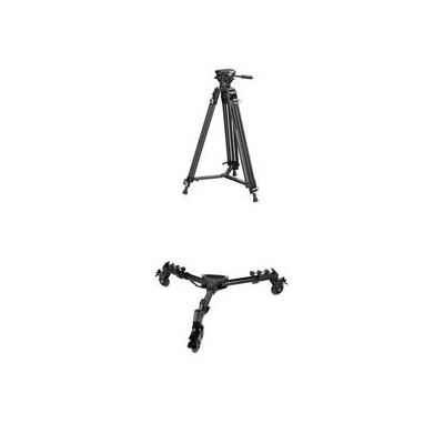 SmallRig Heavy-Duty Video Tripod, Fluid Head, and Dolly Kit 3751B