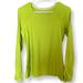 Athleta Tops | Athleta Long Sleeve Top Reflective Sleeves Women’s Small Lime Green Activewear | Color: Green | Size: S