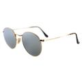 Ray-Ban Accessories | Authentic Ray-Ban Rb 3447n 001/30 Round Metal Gold Sunglasses Flat Flash Lens | Color: Gold | Size: 50