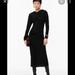 Zara Dresses | - Zara Limited Edition Collection Draped Stretch Wool Nwt Lbd | Color: Black | Size: S