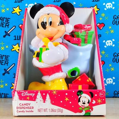 Disney Holiday | Disney Mickey Mouse 10" Christmas Santa Candy Dispenser Limited Edition New | Color: Red/White | Size: 10 Inch