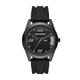 Skechers Herrenuhr Reseda, DreizeigerDatumswerk, 43MM Schwarzes Legierungsgehäuse mit Silikonarmband, SR5199