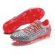 Puma Herren Future 4.1 Netfit Low Fg/ag Fußballschuhe, Grau (Glacial Blue-NRGY Red-High Risk Red 01), 40 EU