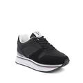 19V69 ITALIA Damen Womens Sneaker Black SNK 003 W Oxford-Schuh, 36 EU