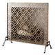 ZIMGOD Fire Guard Fireguard Single Panel Fire Screen, Modern Mesh Fireplace Screen Cover, Flat Fire Guard for Open Fire/Gas/Logs, Childern Spark Guard Protector