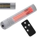 BTGGG Infrared Patio Heater 750/1500/2000W Electric Halogen Heating Wall Mounted with Remote Control, 3 Heat Settings, IP65 Waterproof, Fast Heating, Low Energy, Room Heater Outdoor Heater for Garden
