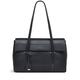 RADLEY London Rivington Medium Flapover Shoulder Handbag for Women, Shoulder Bag Crafted in Black Grained Leather, Features Two Shoulder Straps, Interior Zip and Slip Pockets on Back of Bag