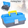 Boîte de rangement d'articles de pêche 3 couches clips de sécurité anti-enchevêtrement pour