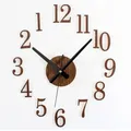 Horloge Murale Décorative Numérique Rétro Autocollants dans le Sens des Aiguilles d'une Montre à la