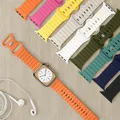 Bracelet en silicone pour Apple Watch Ultra bracelet en silicone bande 44mm 45mm 41mm 40mm