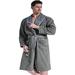 SEYANTE Men's Plush Lined Microfiber Robe - Luxury Hotel Robe, Knee Length, Warm Bathrobe - Quality Spa Robes For Men 100% Cotton | Wayfair