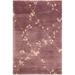 Brown/White Rectangle 2'6" x 4'3" Area Rug - Martha Stewart Rugs Floral Hand-Knotted Wool Rust/Beige Area Rug Wool | Wayfair MSR5536C-3