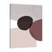 Jaxson Rea MidCentury ColorDew Burgundy 9 by Urban Epiphany - Wrapped Canvas Print Metal in Brown/Gray/Pink | 32 H x 24 W x 1.5 D in | Wayfair