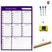 Erasable Calendar for Fridge Magnetic Whiteboard Calendars Monthly/Weekly Planner Weekly Organizer Daily Notepad