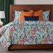 Siscovers Tropical Print Multi-Color Duvet Cover & Insert Set Polyester/Polyfill/Microfiber in Blue/Green/Pink | Full | Wayfair GOCA-XDUFL7