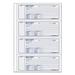 Rediform Money Receipt Book Softcover Three-Part Carbonless 7 x 2.75 4 Forms/Sheet 100 Forms Total (8L808)