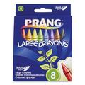 4PK Prang Large Crayons Made with Soy 8 Colors/Pack (X00900)