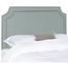 House of Hampton® Alon Upholstered Panel Headboard Upholstered, Linen in Blue | 54.5 H x 55.5 W x 3.7 D in | Wayfair